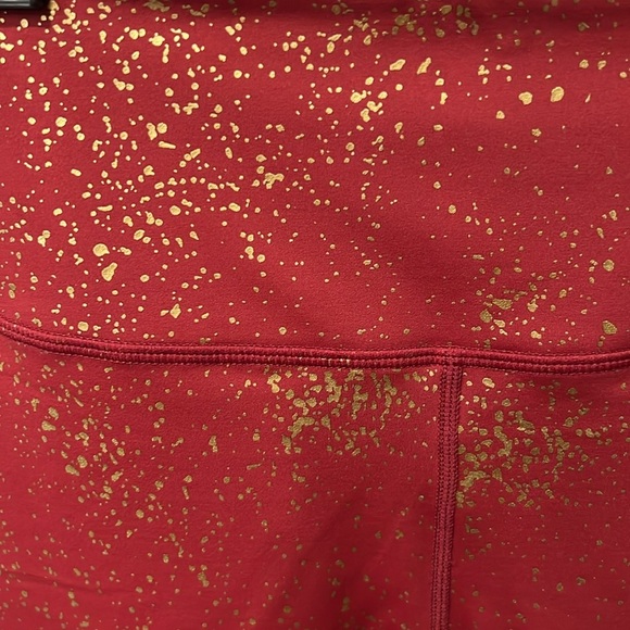 NWT ZYIA Active Red Stay Gold Light n Tight Hi-Rise 7/8 24” Leggings in Size 4! - Picture 6 of 10